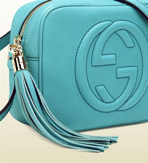 gucci soho disco bag light blue|authentic gucci soho disco bag.